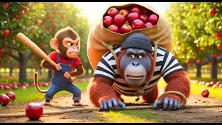 Brave Monkey Saves Rabbit from Fire with Water Truck