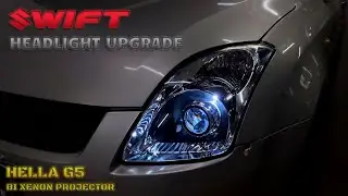 Maruti Swift || Hella G5 BI-Xenon Proajector Upgrade || #maruti #swift