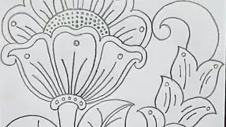 Beautiful flower design drawing ✍️