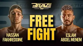 Hassan Fakhreddine vs Eslam Mostafa Abdel Menem | Free Fight | BRAVE CF 48