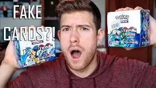 FAKE Pokemon XY Evolutions Booster Box Vs. Real Booster Box Opening + GIVEAWAY