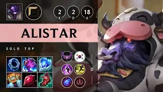 Alistar Top vs Galio - KR Master Patch 25.08