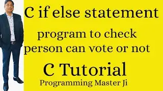 if else statement in c programming |if else statement  in c| Conditional statement in c| c tutorial