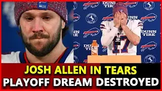 Breaking :  Josh Allen in TEARS After Playoff Loss💔 Legacy in Question🔴 Is This the Turning Point?