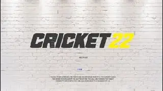 Cricket 22 - The Nets Challenge introduction