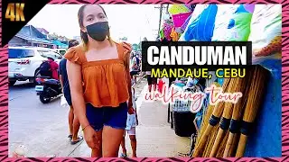 🔥[4K CEBU 🇵🇭] ▶︎ CANDUMAN MANDAUE | Walking Tour |  #Philippines