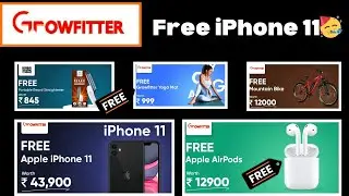 Free iPhone 11 🥳 Growfitter Loot Offer Today | Free shopping app