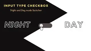 Input type checkbox | Night ~ Day mode