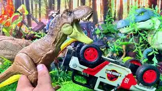 HUGE Review Dinosaur Lineup Collection: Tyrannosaurus Rex, Rajasaurus, Atrociraptor, Brachiosaurus !