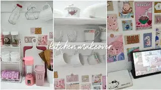 Aesthetic small kitchen makeover - Part 1 I Pink Pinterest inspired kitchen I Lunadrella