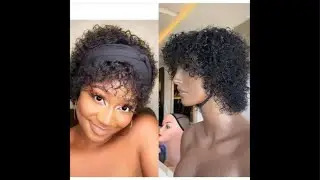 How to style short Jerry curls wig