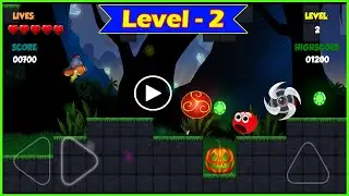 Red Roller Bounce Ball 1 Level 2 || Chandra gameplay