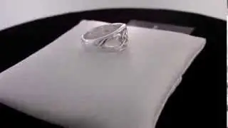Sterling Silver Celtic Double Knot Ring Size M 2220