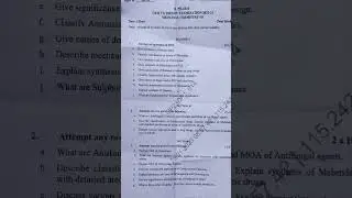 MEDICINAL CHEMISTRY 6TH SEMESTER B. PHARM