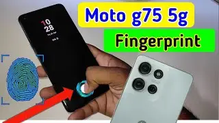 Moto g75 5g display fingerprint setting/Moto g75 5g fingerprint screen lock/fingerprint sensor