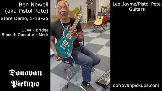 New Chicago Guitar Store! Leo Jaymz Guitars + Donovan Pickups Demo 🎸 | Pistol Pete (Benjamin Newell)