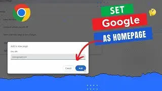 How to Set Google as Homepage on Chrome