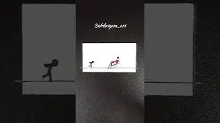 Stickman fight flipbook art | #flipbook #flipbookart #stickman #art #drawing #shorts