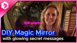 DIY Magic Mirror with Glowing Secret Messages #adafruit #wled