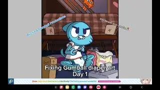Fixing Gumball diaper art Day 1 | Russia & Gumball Productions | starbeam ahh music🥀