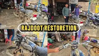This Vintage Rajdoot Deserved A Second Life 🥰 #vlog #restore #bike #villagelife #indian 