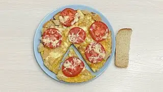 Bread pizza in 10 minutes in a frying pan. # food # kitchen # tasty meal.