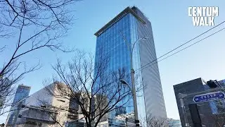 Centum City buildings | a winter walk on a very cold and clear day | Busan walking tour | KOREA | 4K
