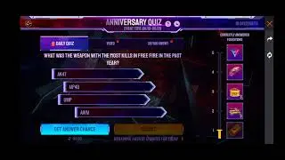 Freefire 4th anniversary Quiz 5th Day answer
