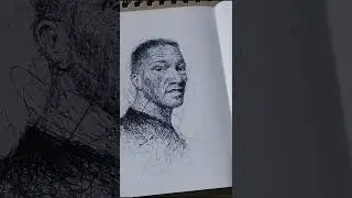 pen scribbles art | pen drawing #artshorts #artvideo #trending #trend #artist