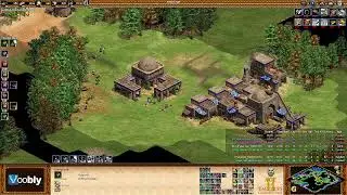 Voobly AOE2 1.6: Nomad, 4 vs 4 team game