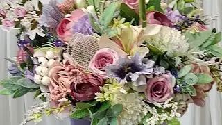 How to make an Artificial Mothers Day Hat Box Arrangement