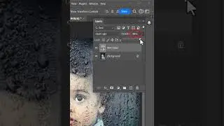 Запотевшее стекло в фотошоп #design #phoshop #art #guide #youtubeshorts #figma