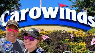 Carowinds Amusement Park-Our First Visit! Fury 325, Intimidator, Copperhead Strike and More! 2022 4K