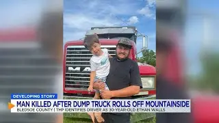Man killed after dump truck rolls off mountainside in Bledsoe County