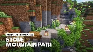 Minecraft: Stone Mountain Path Inspiration 🌄🌿 [Survival Build Showcase]