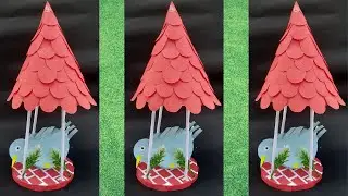 How to make Paper Bird House | Origami Bird Nest | Paper Craft | Origami | DIY | How to