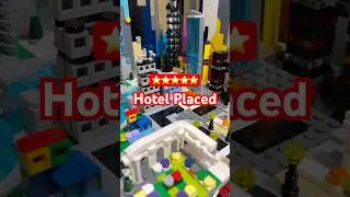 ✨The Star Hotel Placed Into Mini City! #lego #legocity #microscale #minilego #shorts
