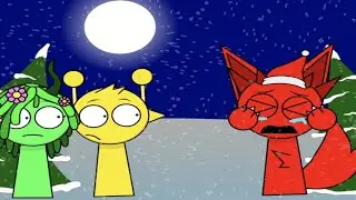 🌙 Sprunki | Raddy and Sky Turn Into Werewolves | Short Version | Animation Meme 🐺✨