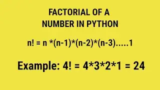 Factorial number in python | python exercise 3 | in Hindi