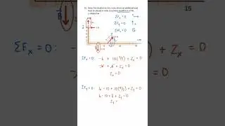 FE Exam Practice Problem #20 - STATICS (Step-by-Step Solution) #CivilEngineering