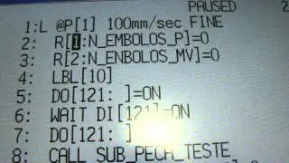 Programação robô Fanuc LR mate 200 iC