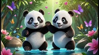 Panda Bear, Panda Bear, Twirl Around! | Fun Panda Song for Kids | Panda Dance Rhyme for Toddlers