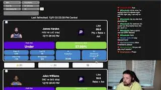 12/11 PRIZEPICKS LIVE STREAM - FINDING THE BEST PICKS USING PROPS MADE EASY
