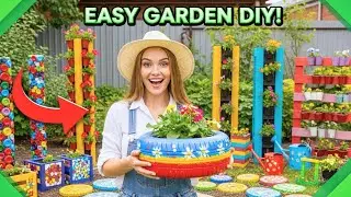 25 Eco-Friendly Garden Decor Ideas ♻️ Beautiful, Affordable & Easy DIY Projects!