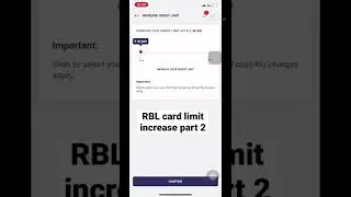 RBL card limit increase part 2 #shorts  #rbl #supercard #creditcard #limit #increase #live #process