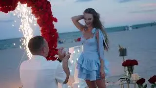 🌴💍 Luxury Beach Proposal in Miami | Sunset Engagement by TMM EVENT 💖✨