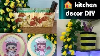 kitchen decor idea/home decor idea/kitchen DIY/low budget & easy crafts/be ready to kitchen makeover
