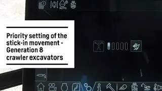 Priority between speed and force of stick-in movement on Generation 8 crawler excavators | Liebherr