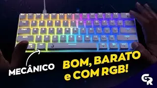 🟢 TECLADO MEC&Acirc;NICO GAMER RGB RISE MODE GM1 WHITE | Unboxing e Review | RM-TCM-GM1-WBRO