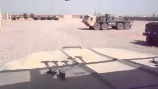 Dixie horn on truck in Iraq
